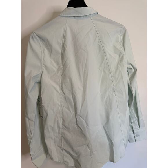 NWT Athleta Women's Midtown Button Down Shirt Mint Color Small - Picture 2 of 4